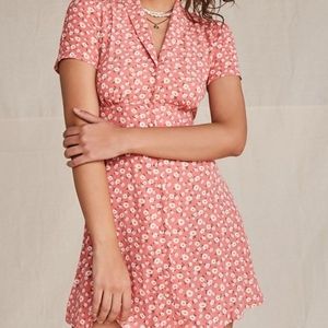 PLUS SIZE Daisy Fit & Flair Dress (Pink)